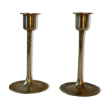 Pair of brass candlesticks
