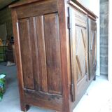 Buffet Louis XIII diamond points, period, oak