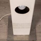 Vintage ground lamp in white iron and metal, Italy, 70s