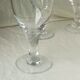Verres a pied trompeur en verre epais bistrot