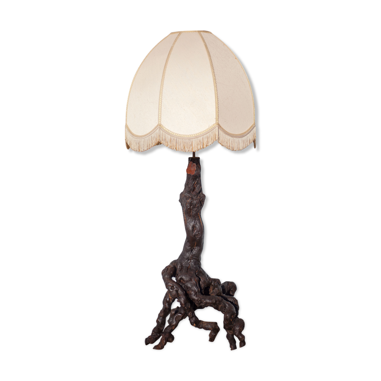 Floor lamp, floor lamp, vine vine and lampshade, large living room lamp, chalet, countryside