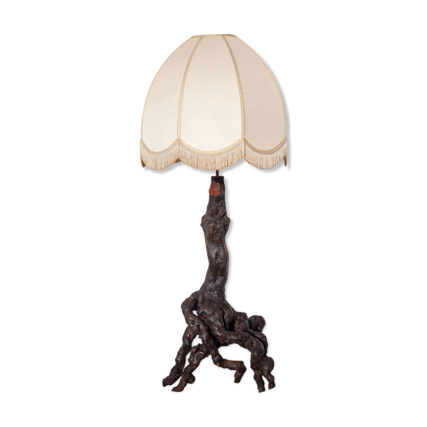 Lampe de sol lampe de plancher cep de vigne et abat-jour, grande lampe de  salon, chalet, campagne | Selency