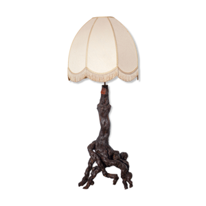 Lampe de sol lampe de plancher cep de vigne et abat-jour, grande lampe de salon, chalet, campagne