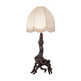 Floor lamp, floor lamp, vine vine and lampshade, large living room lamp, chalet, countryside