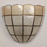 Pair of mother-of-pearl wall lights