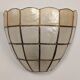 Pair of mother-of-pearl wall lights