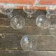 Set of 6 Vintage Glass Ice Cream Bowls Design France #D697