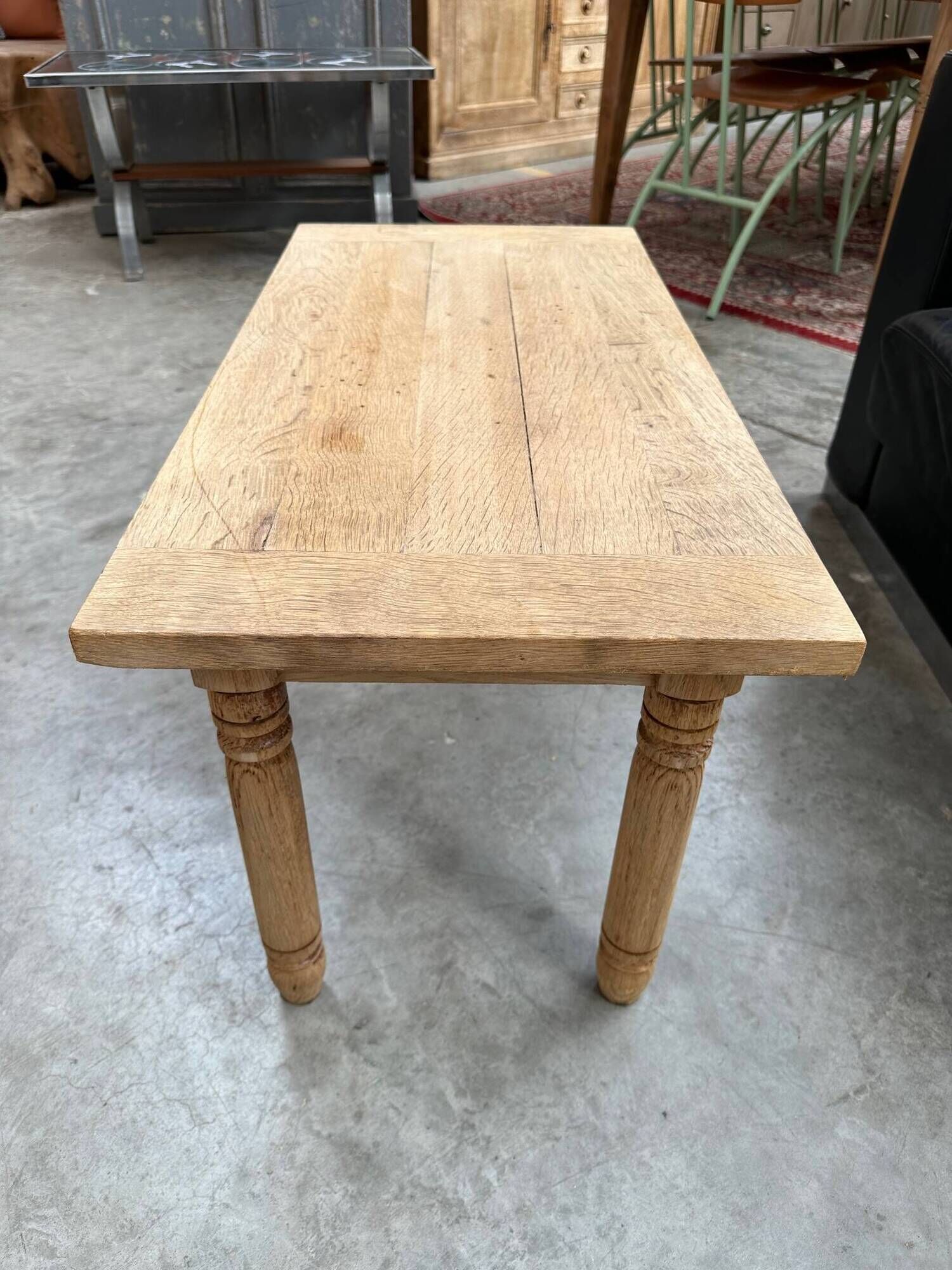 Solid oak side table