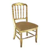 Gold Leaf Tiffany , Chiavari Style Chair, France, circa 1960s