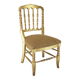 Chaise de style Chiavari en feuille d'or Tiffany, France, vers les années 1960.