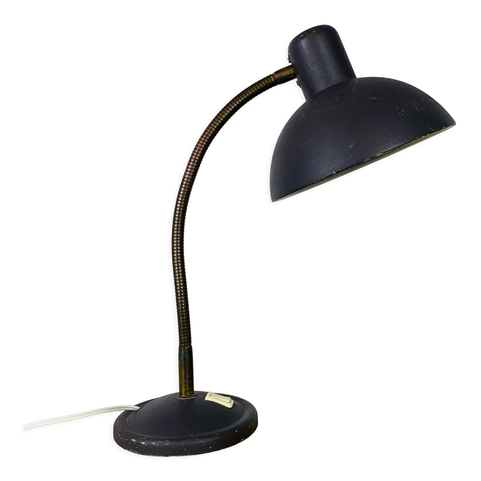 Desk lamp 50s metal gray