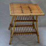 Vintage rattan bedside