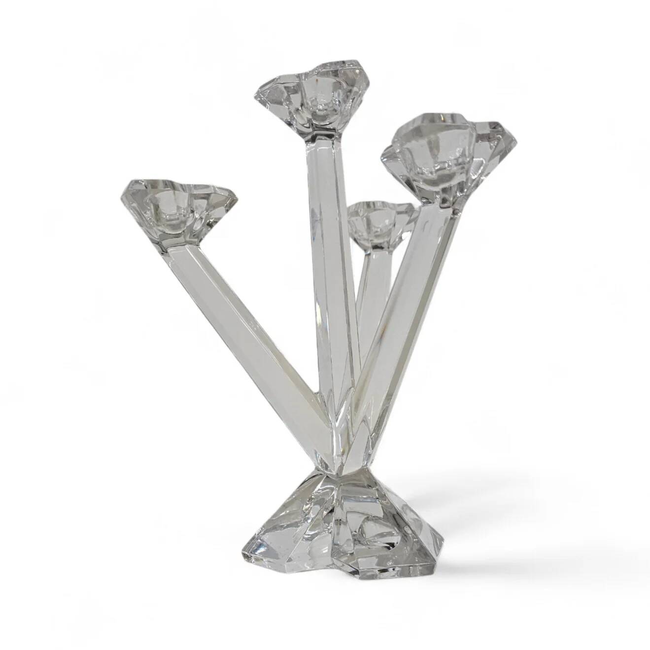 2 x four-armed candlesticks, Opera pattern by Villeroy & Boch, 1997-2001