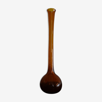 Soliflore vase with long neck old blown glass