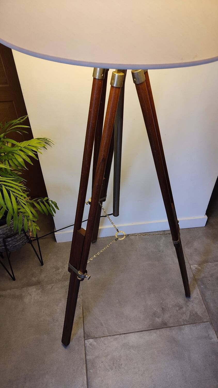 Large tripod floor lamp