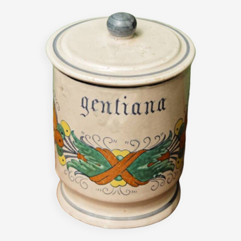 Italian majolica medicine jar