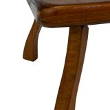 Vintage wooden tree trunk stool plant stool