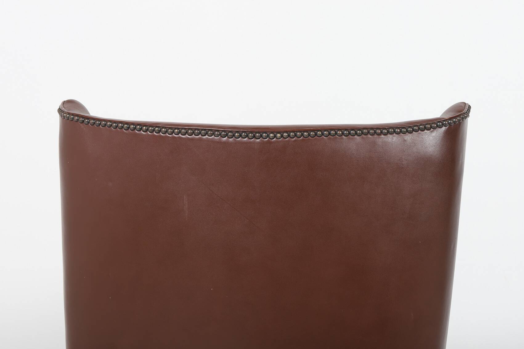 Pair of Italian Wingback Lounge armchairs Gio Ponti style, 1950's