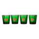 4 verres vert les rois de france advertising dubonnet 1970