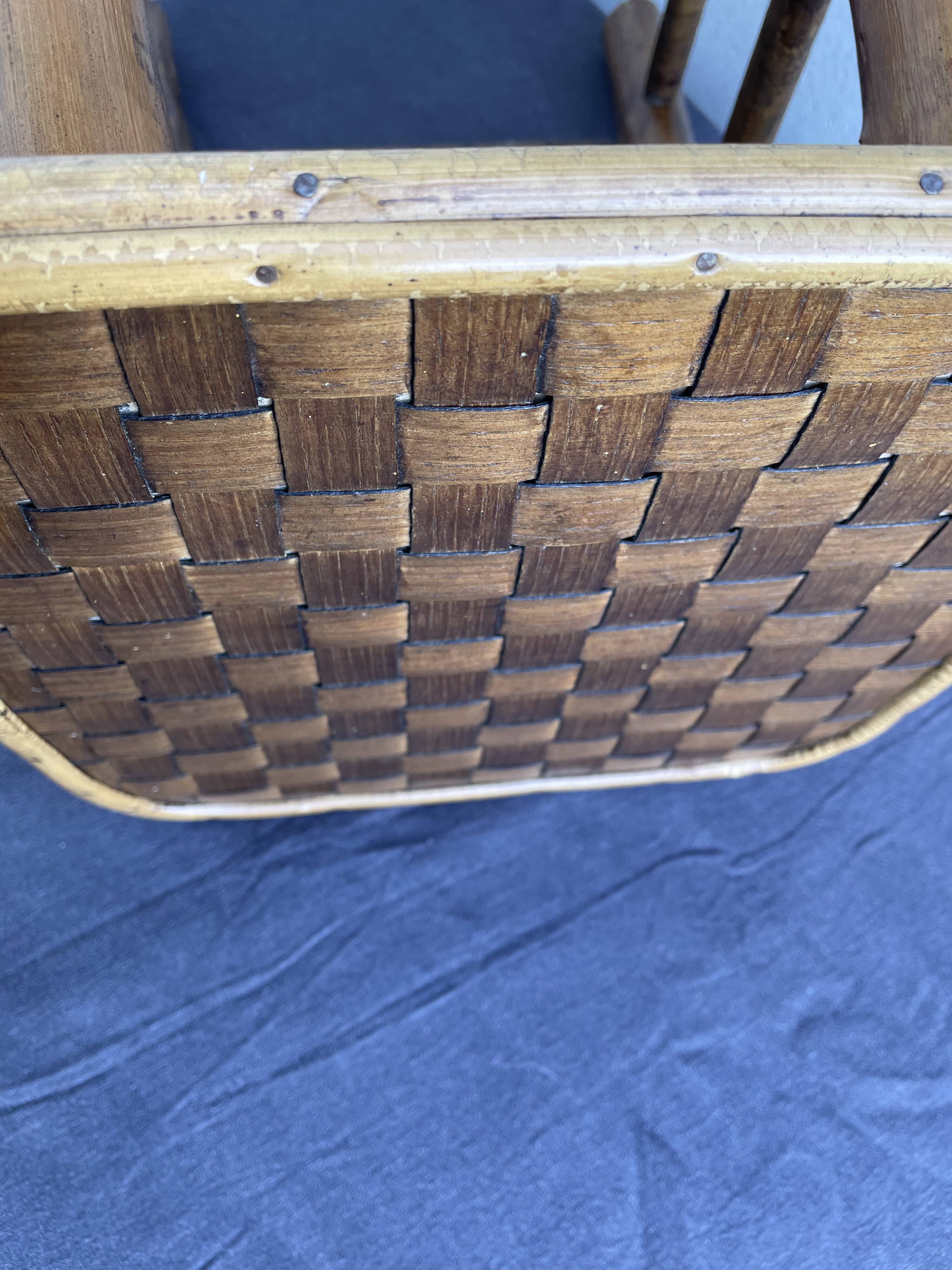 Chestnut and bamboo stool