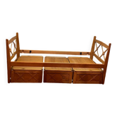 Daybed with vintage box spring, 59/60 cm thick