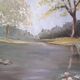 Tableau peinture huile Paysage champêtre