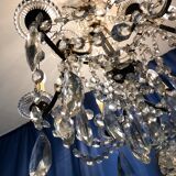 Crystal chandelier diamond cut 9 fires 1880