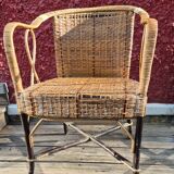Vintage bamboo armchair from the 30s/40s