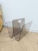 Vintage plexiglass magazine rack from the 70s.