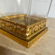 Vase en verre et laiton années 30