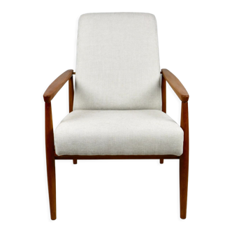 Vintage beige easy chair 1970s