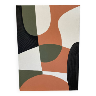 Abstract painting table