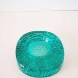 Turquoise annealed glass pocket empty