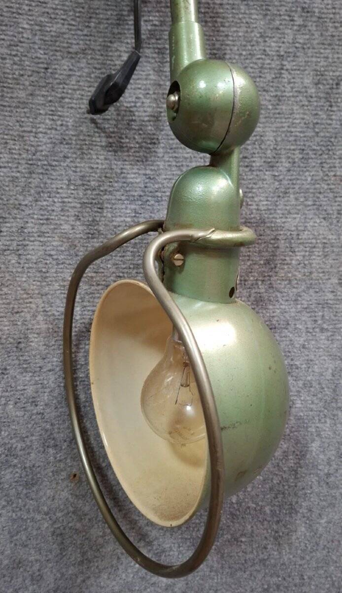 Jieldé articulated industrial lamp, Lyon – vintage model in lacquered metal v