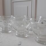 Set of 8 champagne glasses 50s