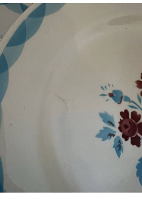 Ensemble de 8 assiettes plates Moulin des loups modèle Charentes