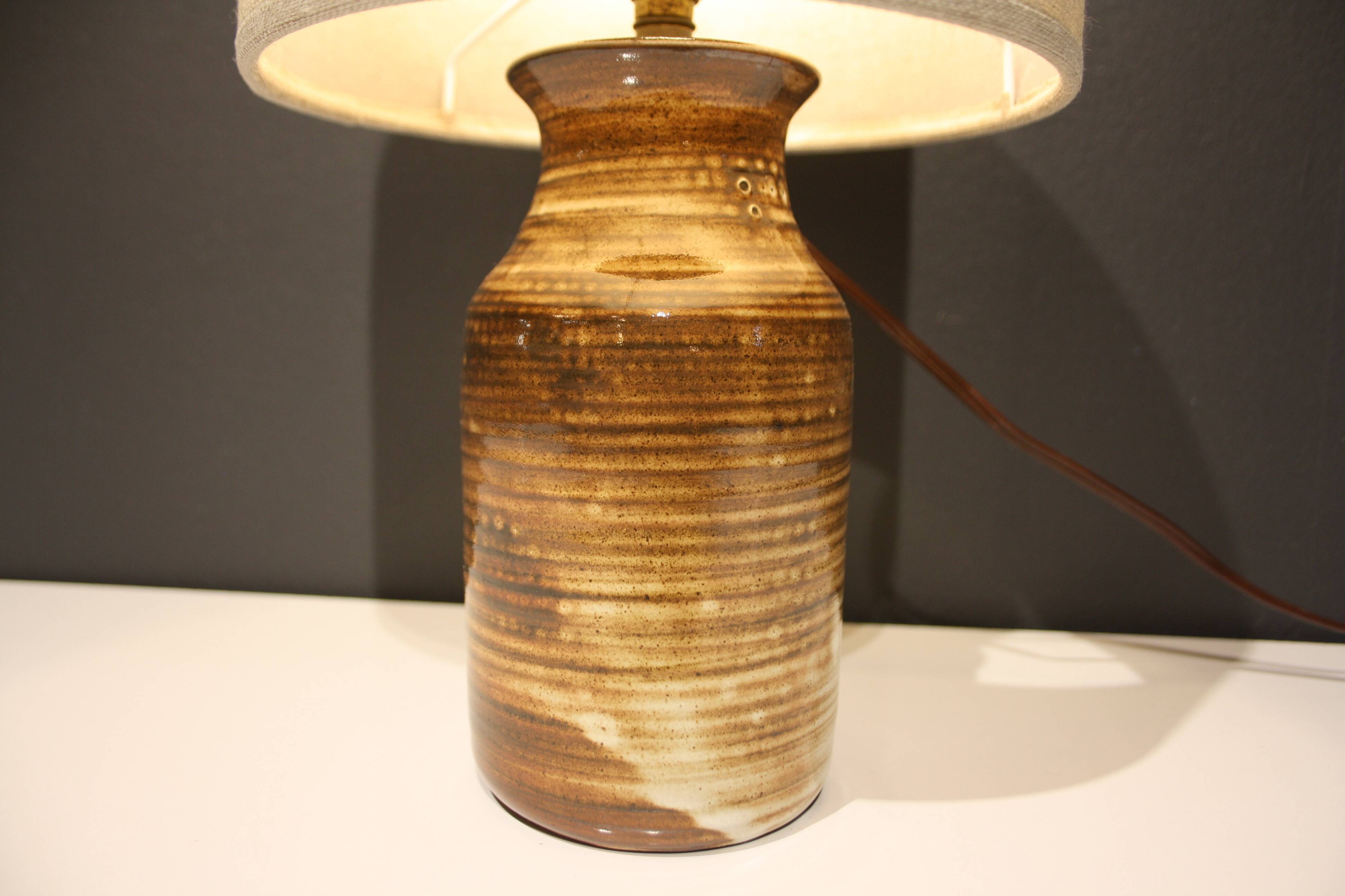 Jacques Pouchain ceramic lamp