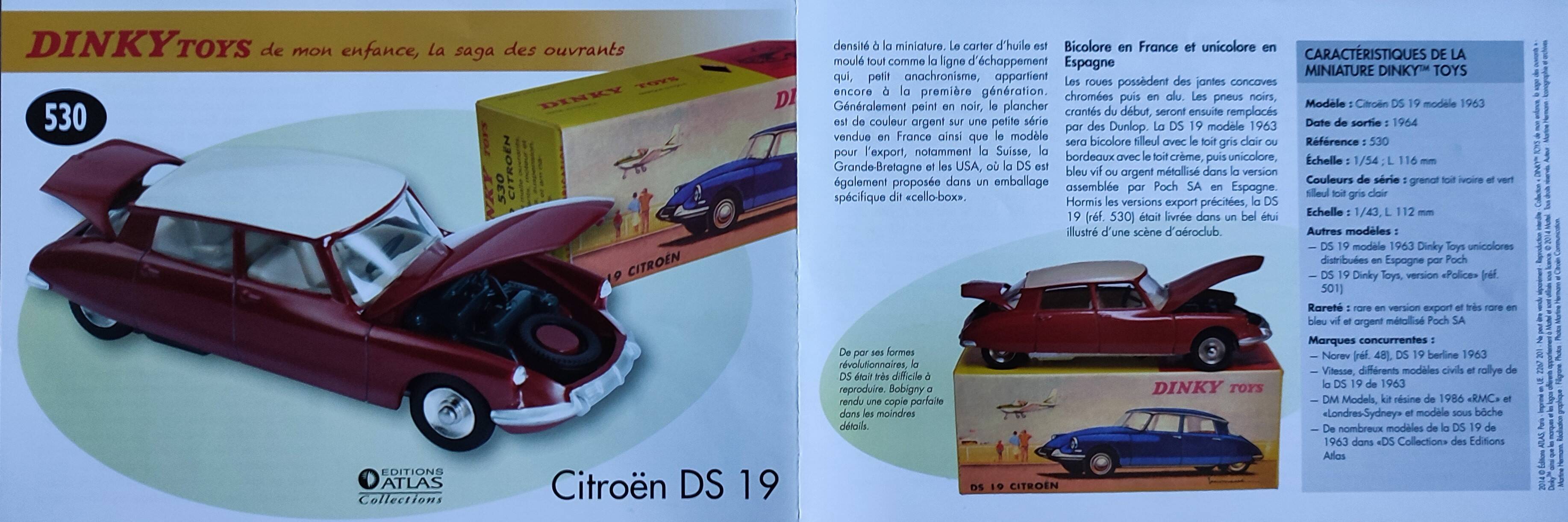 Citroën DS19 "  Dinky Toys " 1964