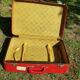Valise vintage rouge