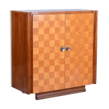 Restored ArtDeco Walnut Maple Wardrobe, J. Halabala, UP Zavody, Czechia, 1930s