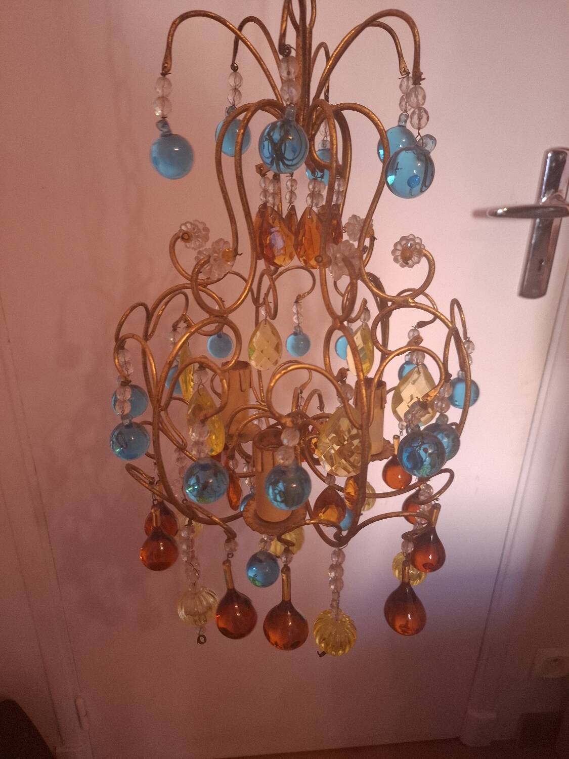 Vintage crystal chandelier