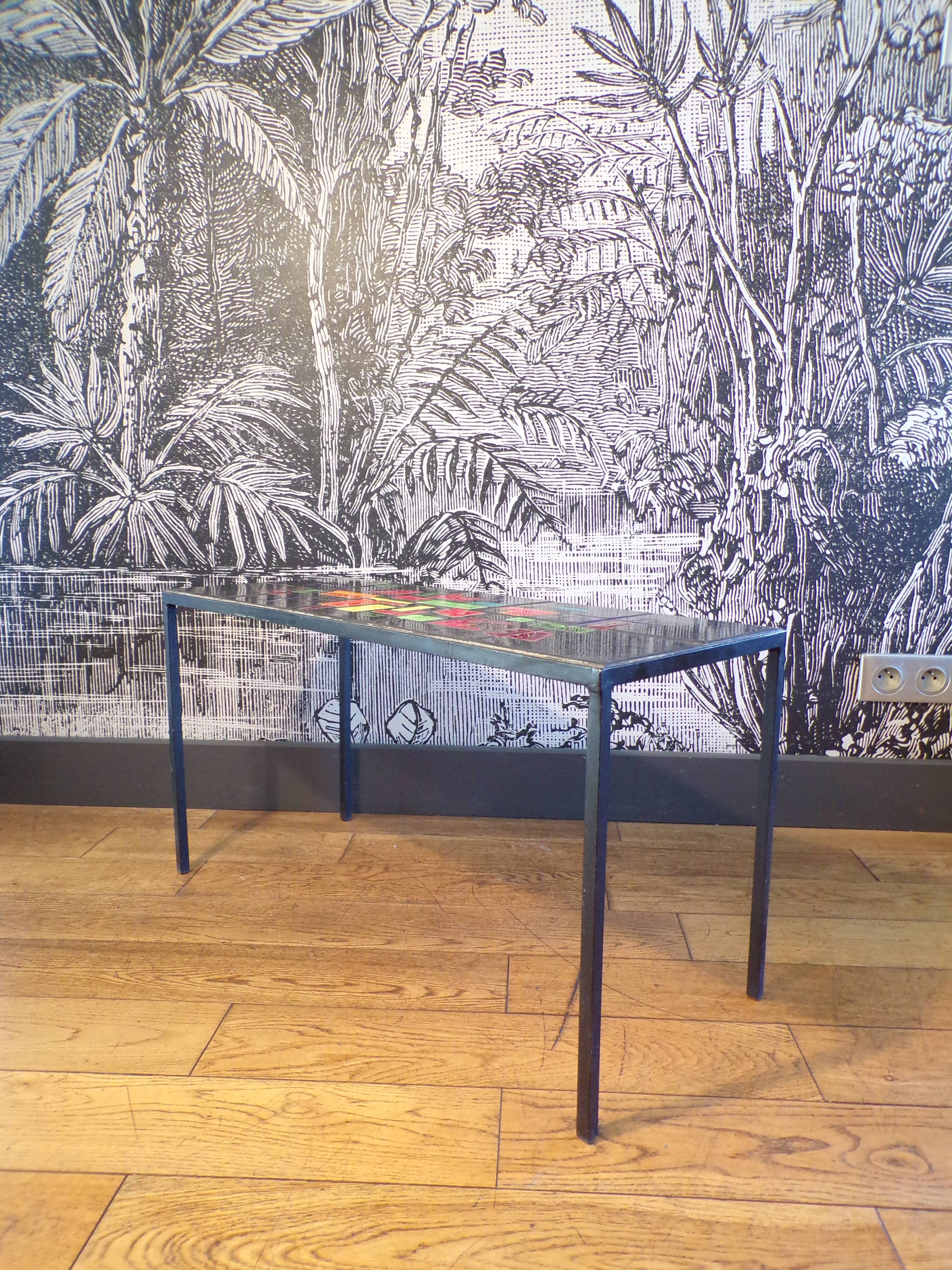 Table basse céramique Vallauris 1960