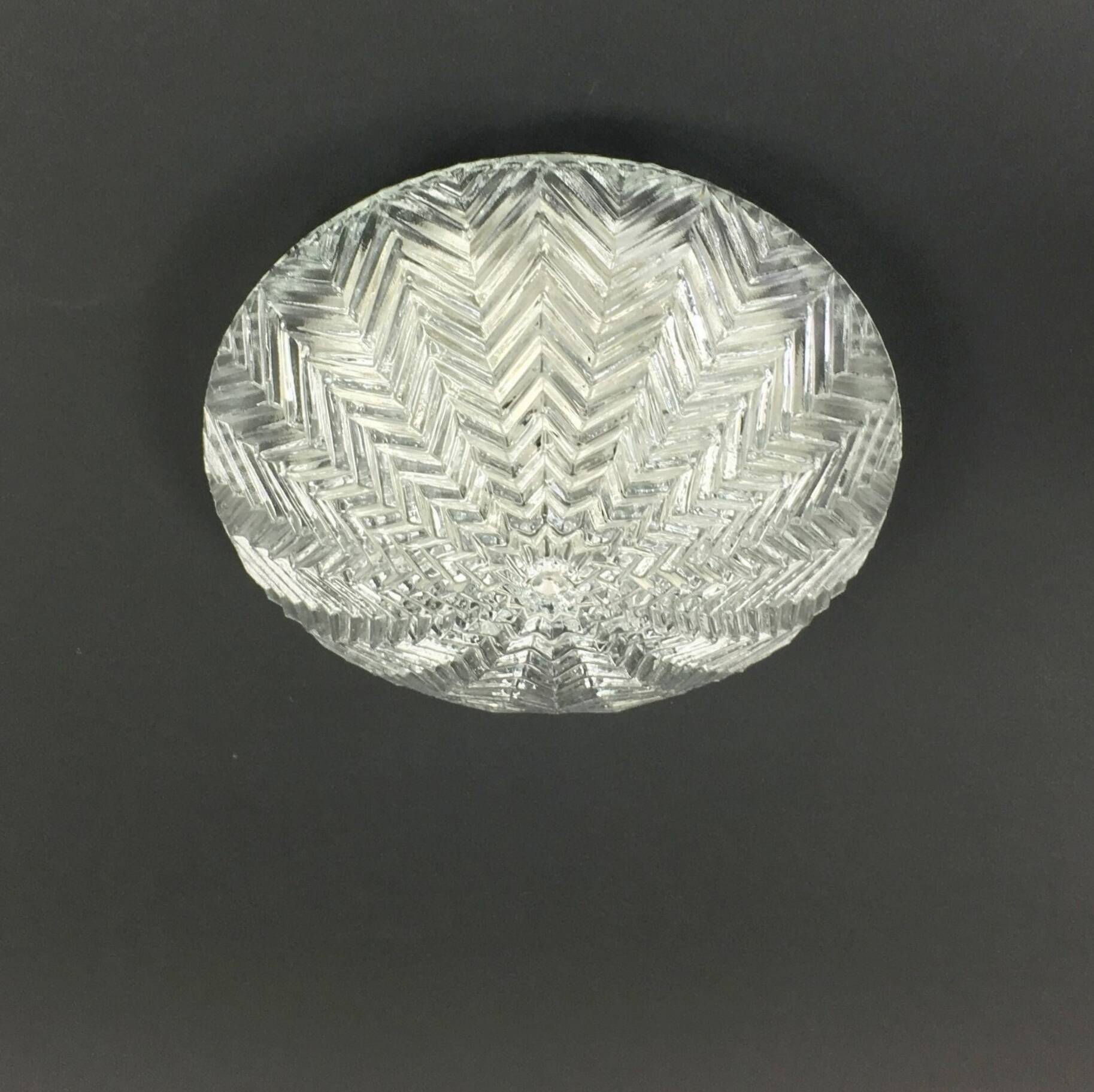 Pair of Geometric Glass Wall Lights from Limburg, Germany, 1970s