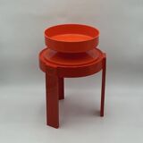 Space Age Orange UFO Jar Luigi Massoni for Guzzini, 1960s