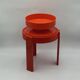 Space Age Orange UFO Jar Luigi Massoni for Guzzini, 1960s