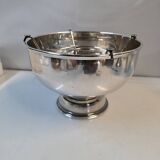 Silver-plated metal champagne bucket