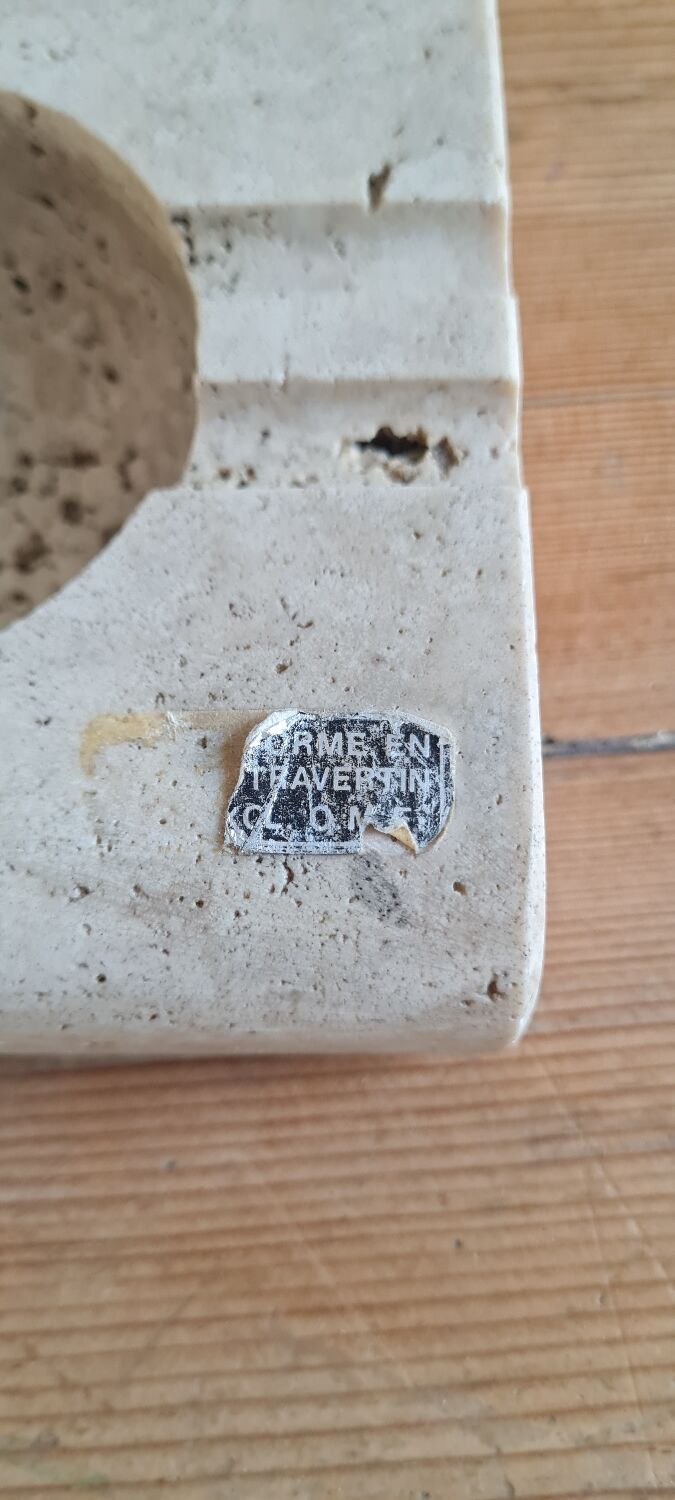 Travertine ashtray