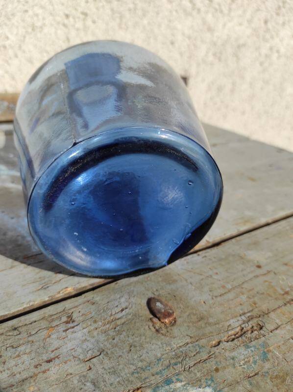 Demijohn j albinana transparent blue