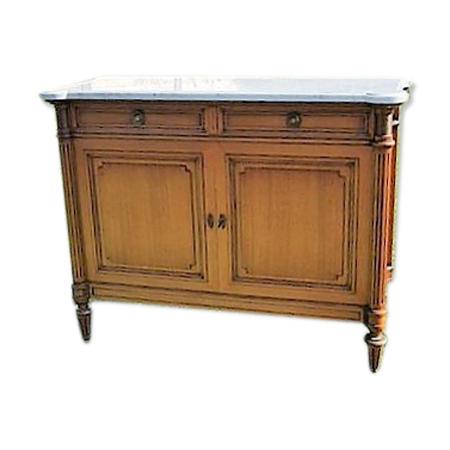 Wooden marble tray dresser