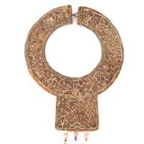 Massai wall decor in glass beads, 80s
